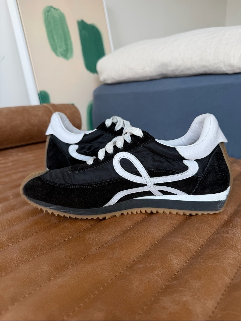 Flow Runner in nylon and suede - Picture 3 of 9